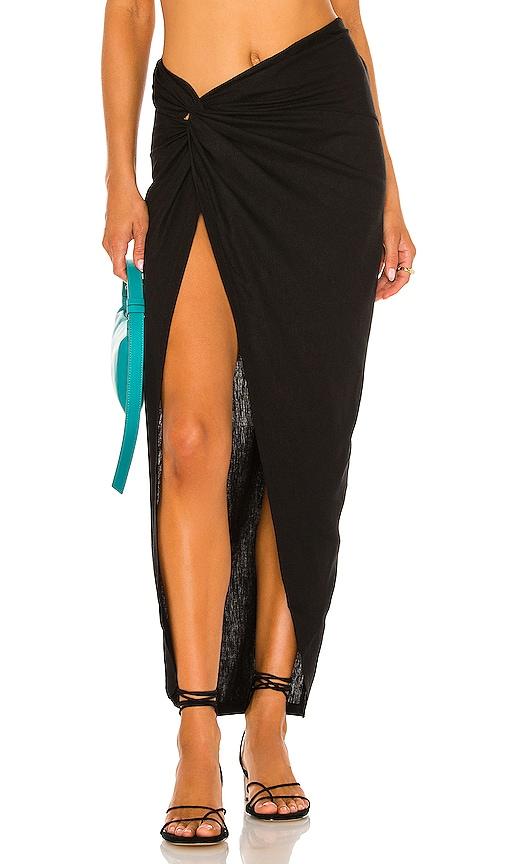 ow collection x revolve iris skirt in black.