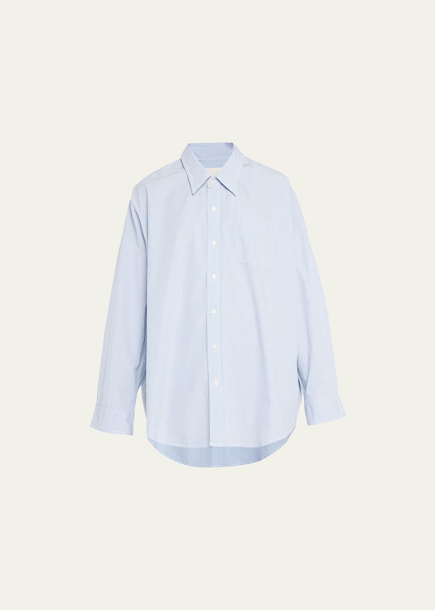 oxford oversized pin-stripe shirt