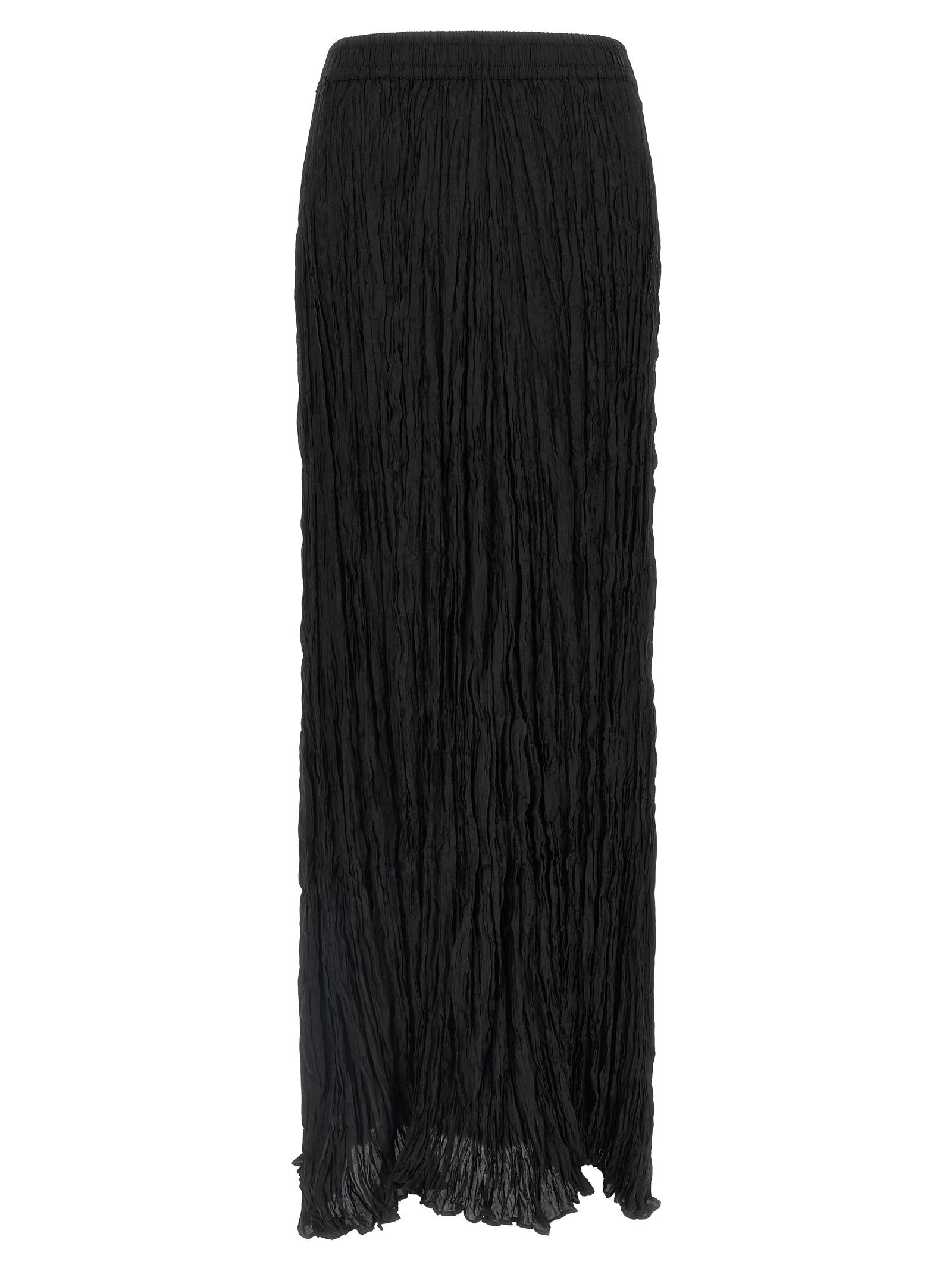 p. a.r. o.s. h. soph skirt black silk - women