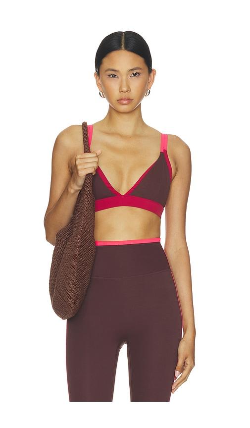 p.e nation activate sports bra in brown.