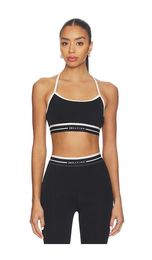 p.e nation advantage sports bra in black.