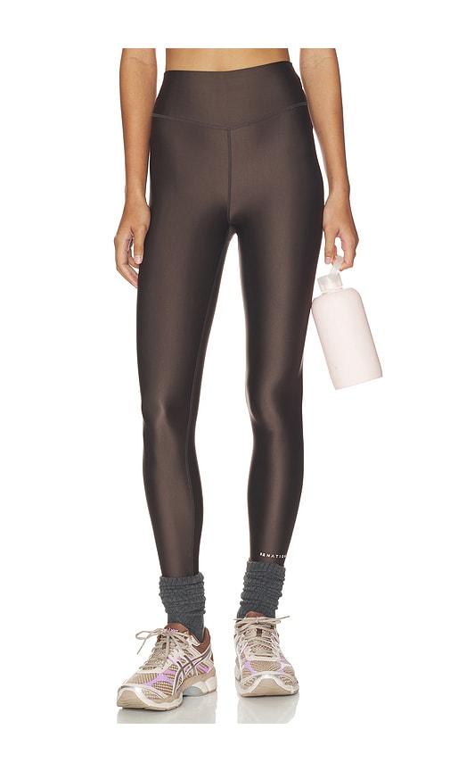 p.e nation fairmont legging in chocolate.
