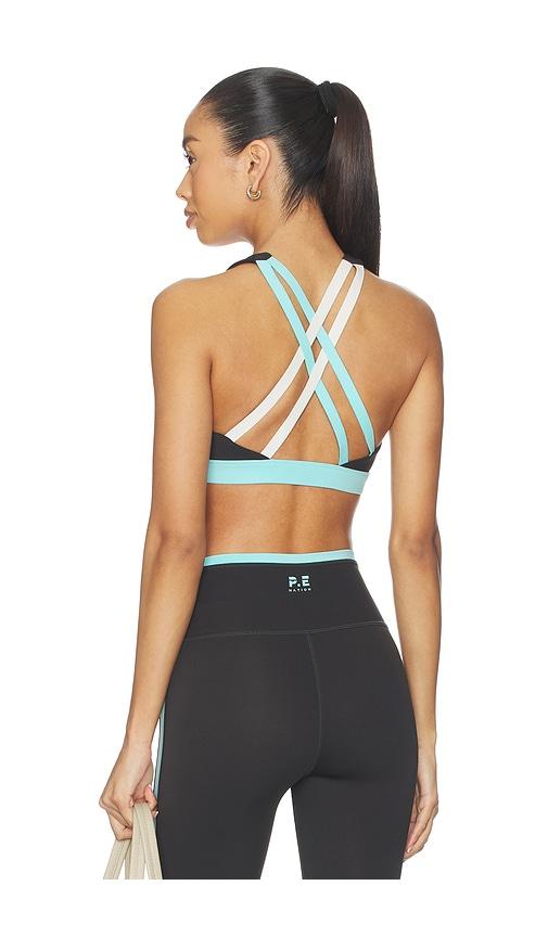 p.e nation lumify sports bra in black.