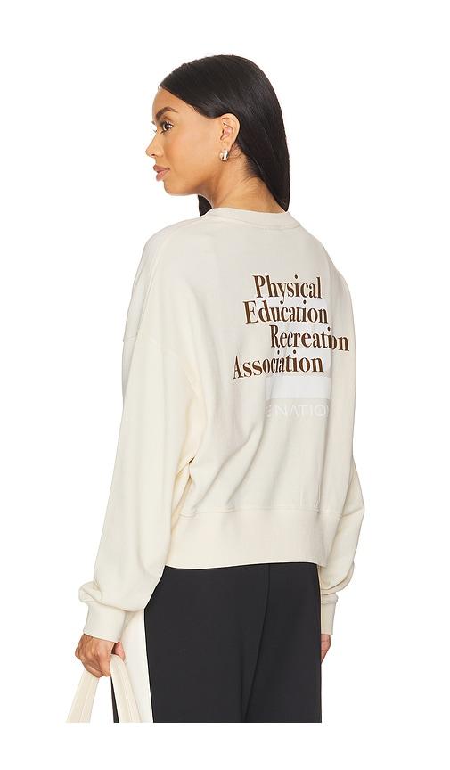 p.e nation medely sweatshirt in cream.