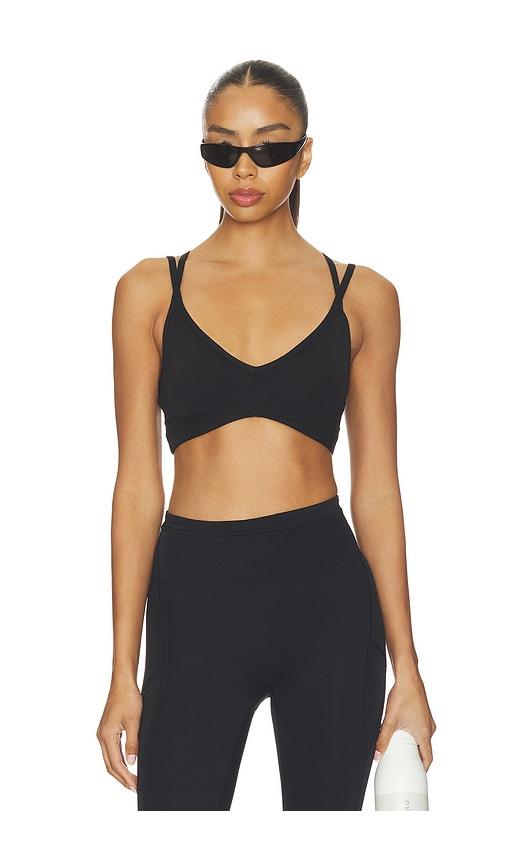 p.e nation paramount sports bra in black.
