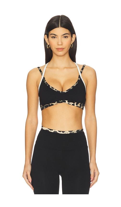 p.e nation x revolve paramount sports bra in black.