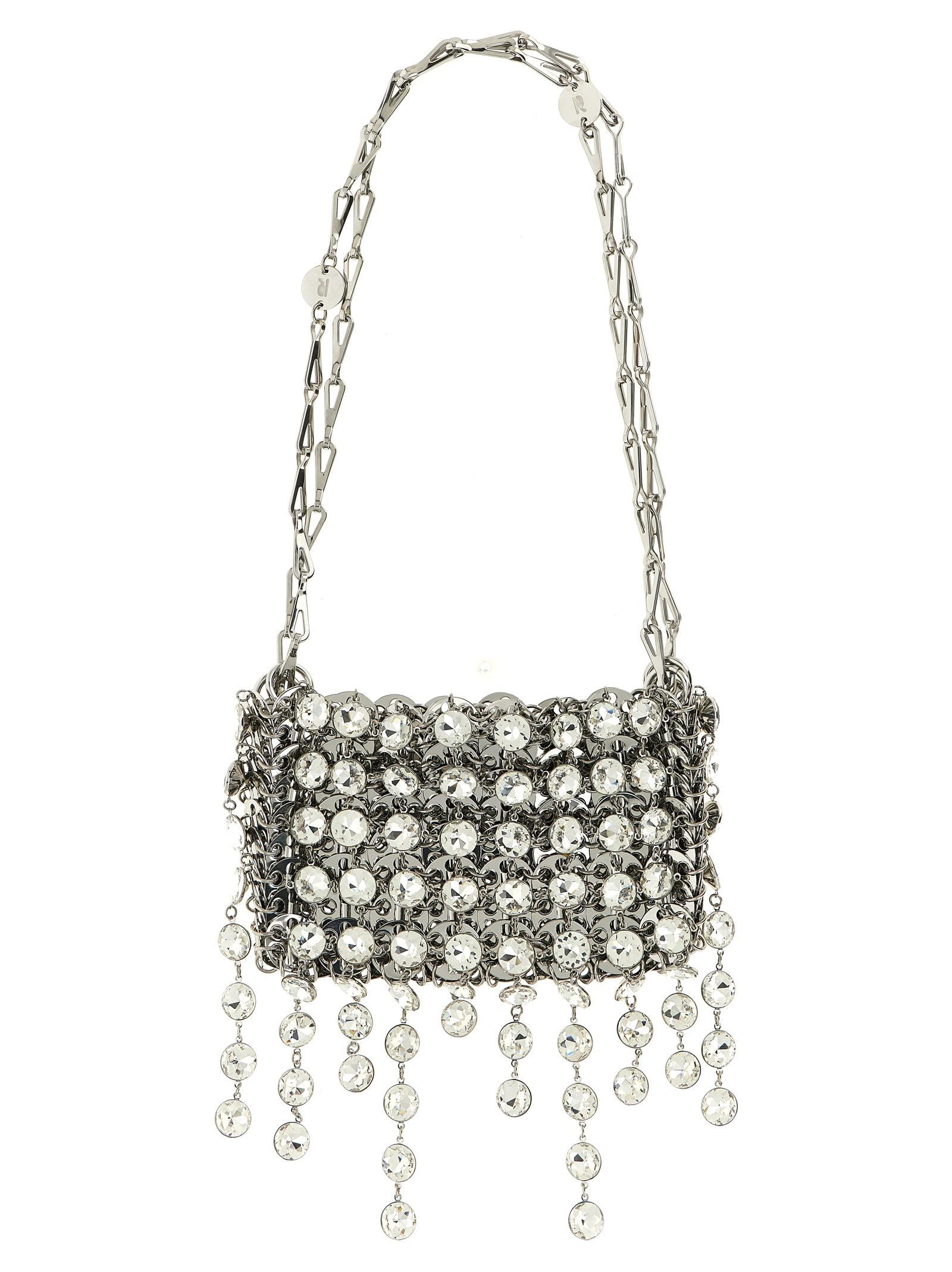 paco rabanne 1969 strass nano shoulder bag