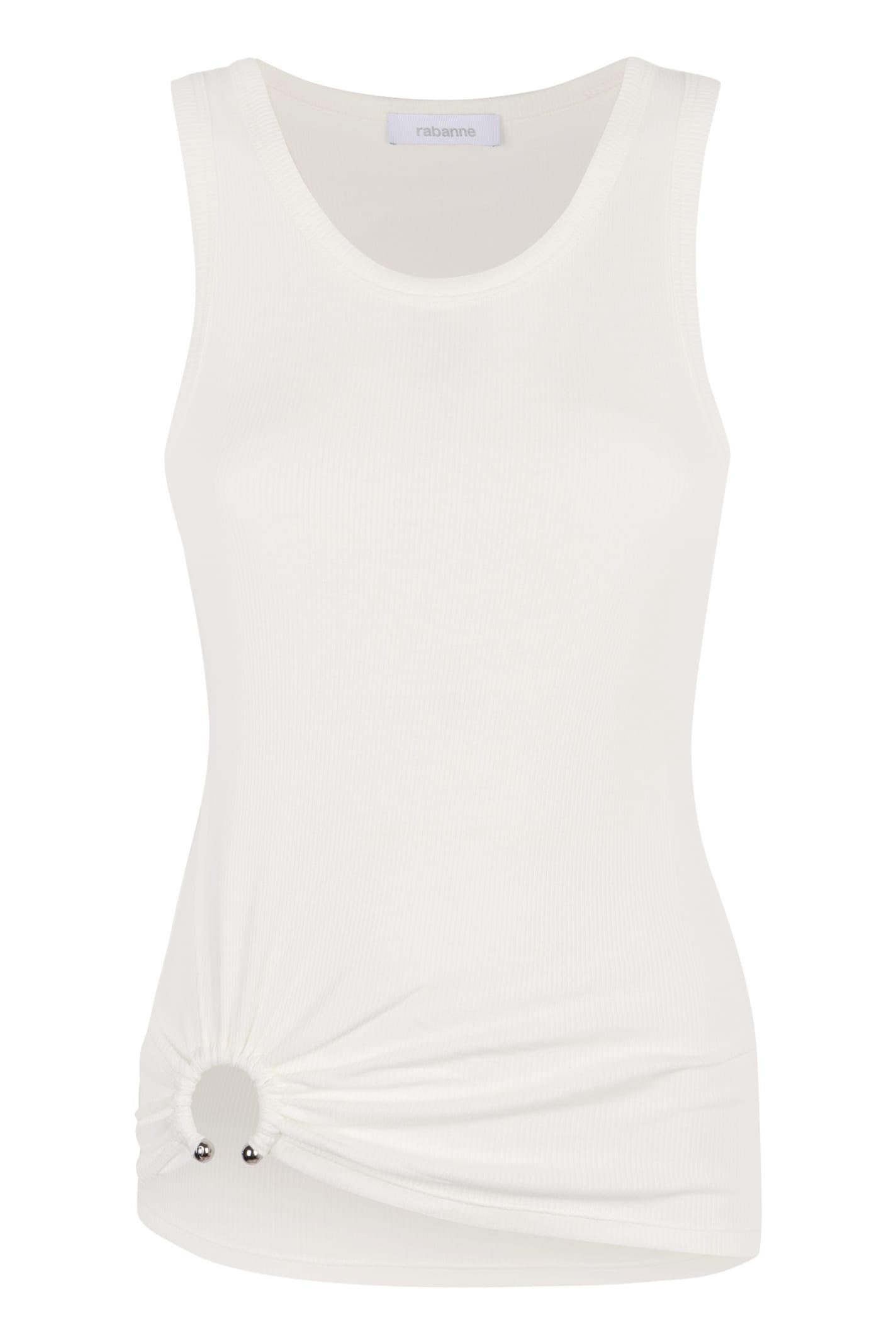 paco rabanne cotton tank top