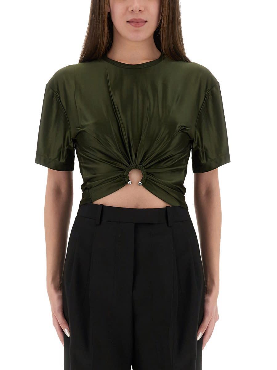 paco rabanne cropped t-shirt