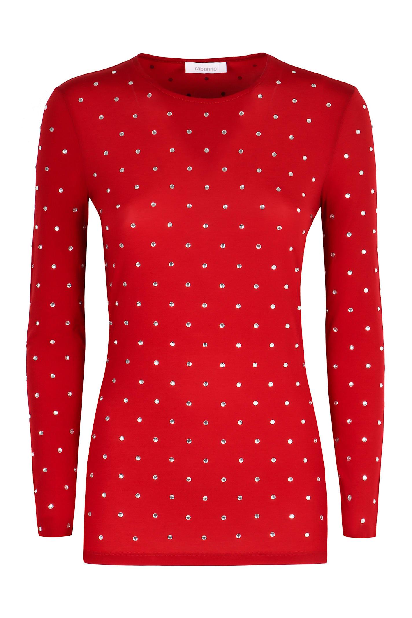 paco rabanne long-sleeve top