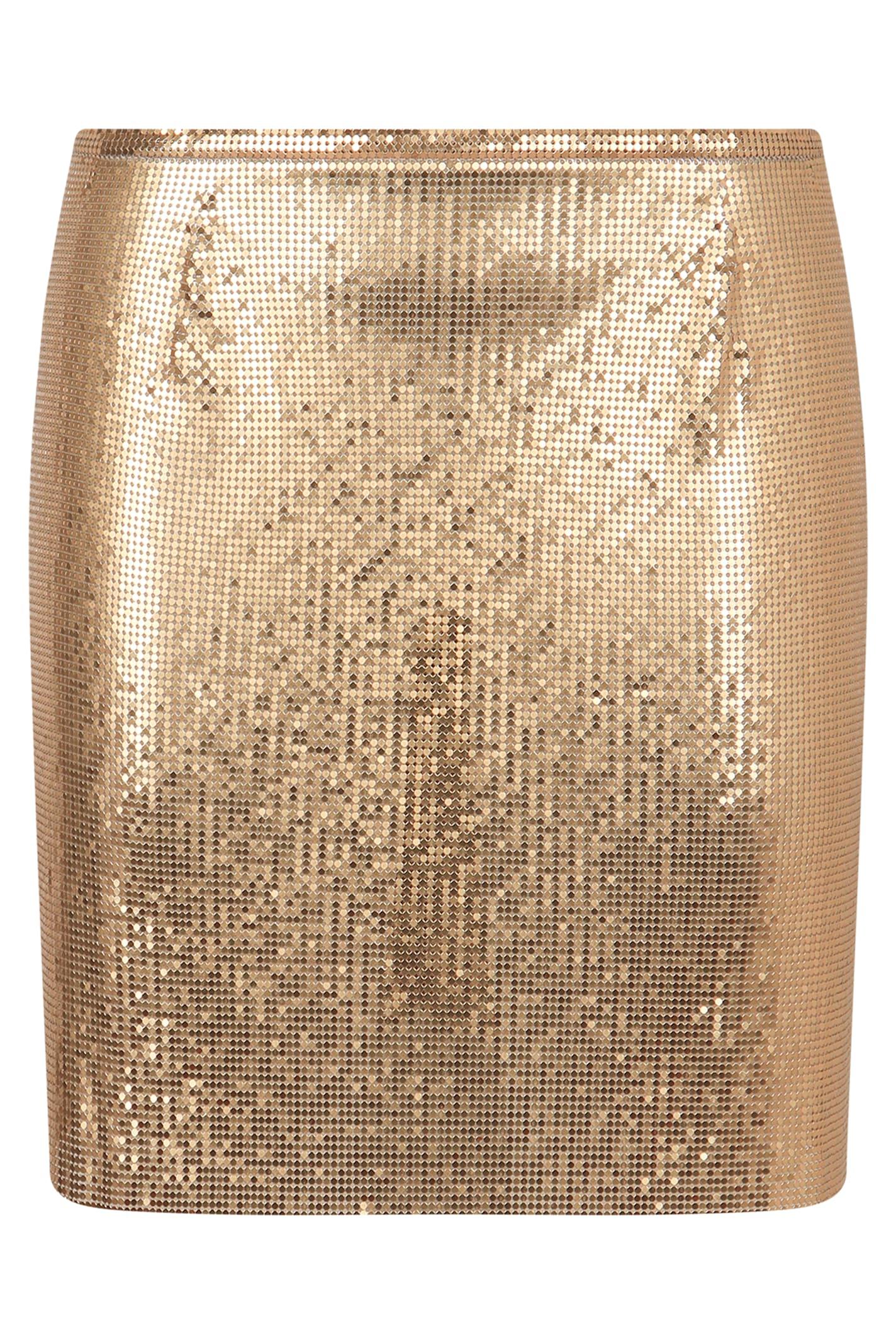 paco rabanne mesh knit skirt
