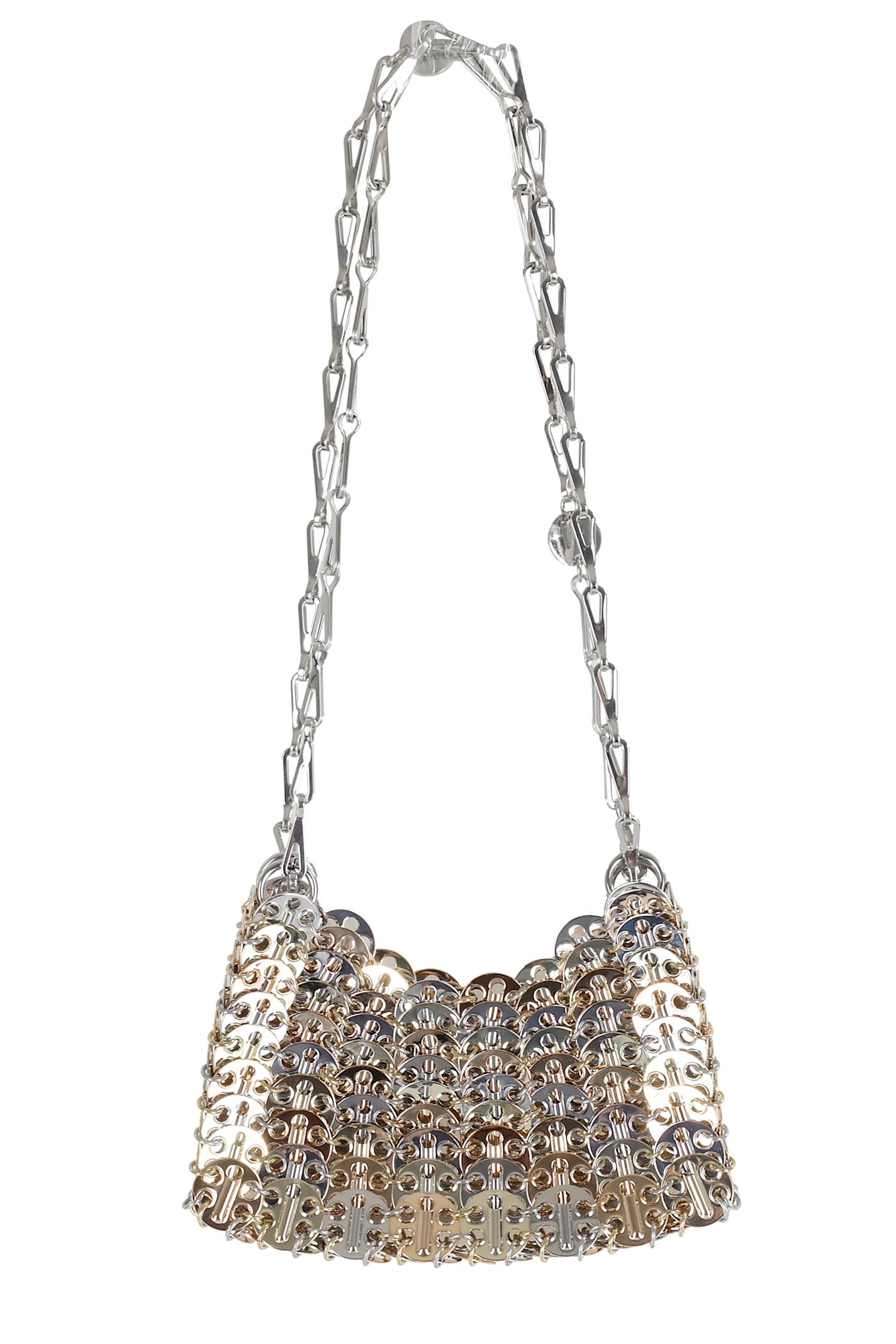 paco rabanne multicolor metal 1969 nano shoulder bag