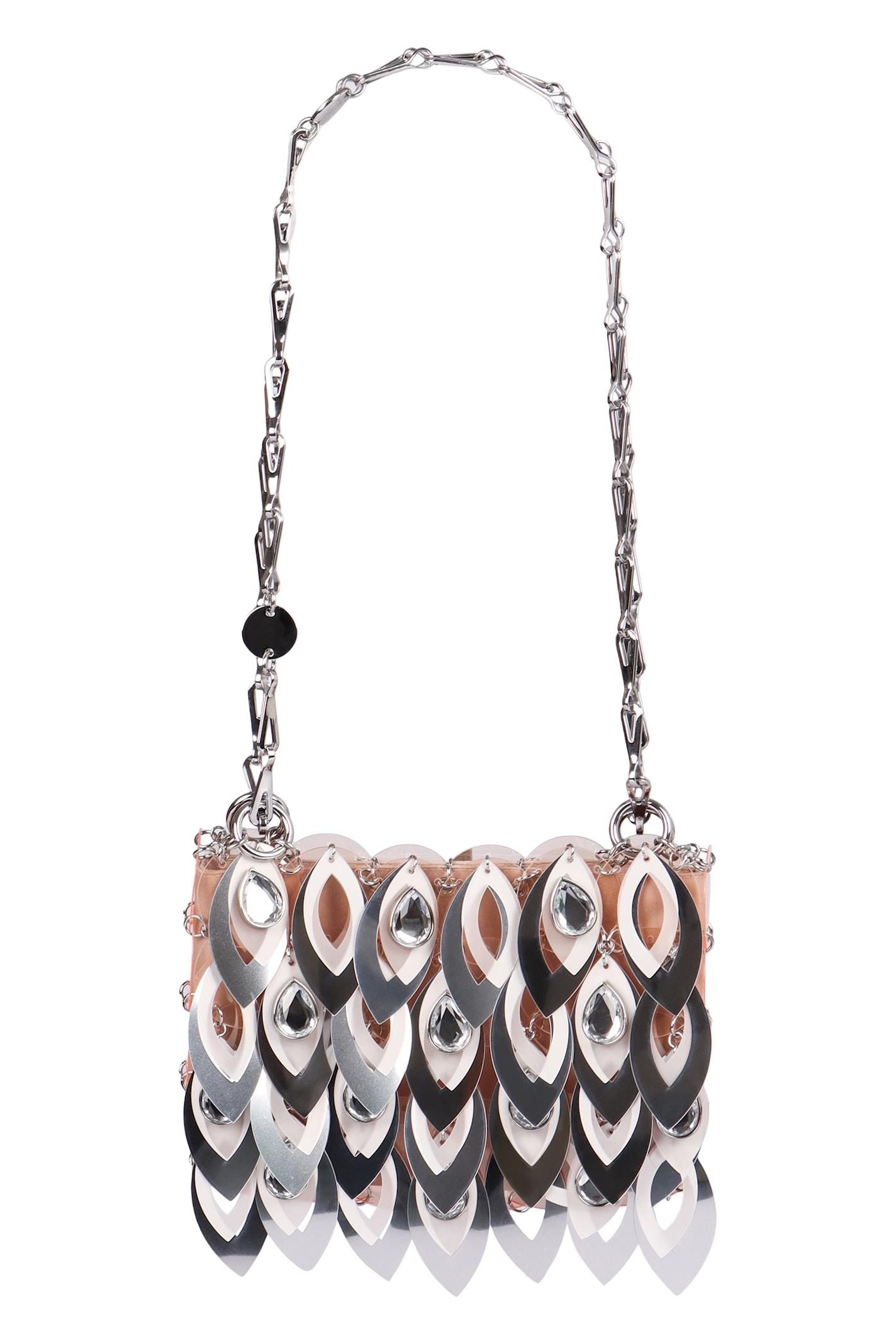 paco rabanne nano sparkle leave shoulder bag