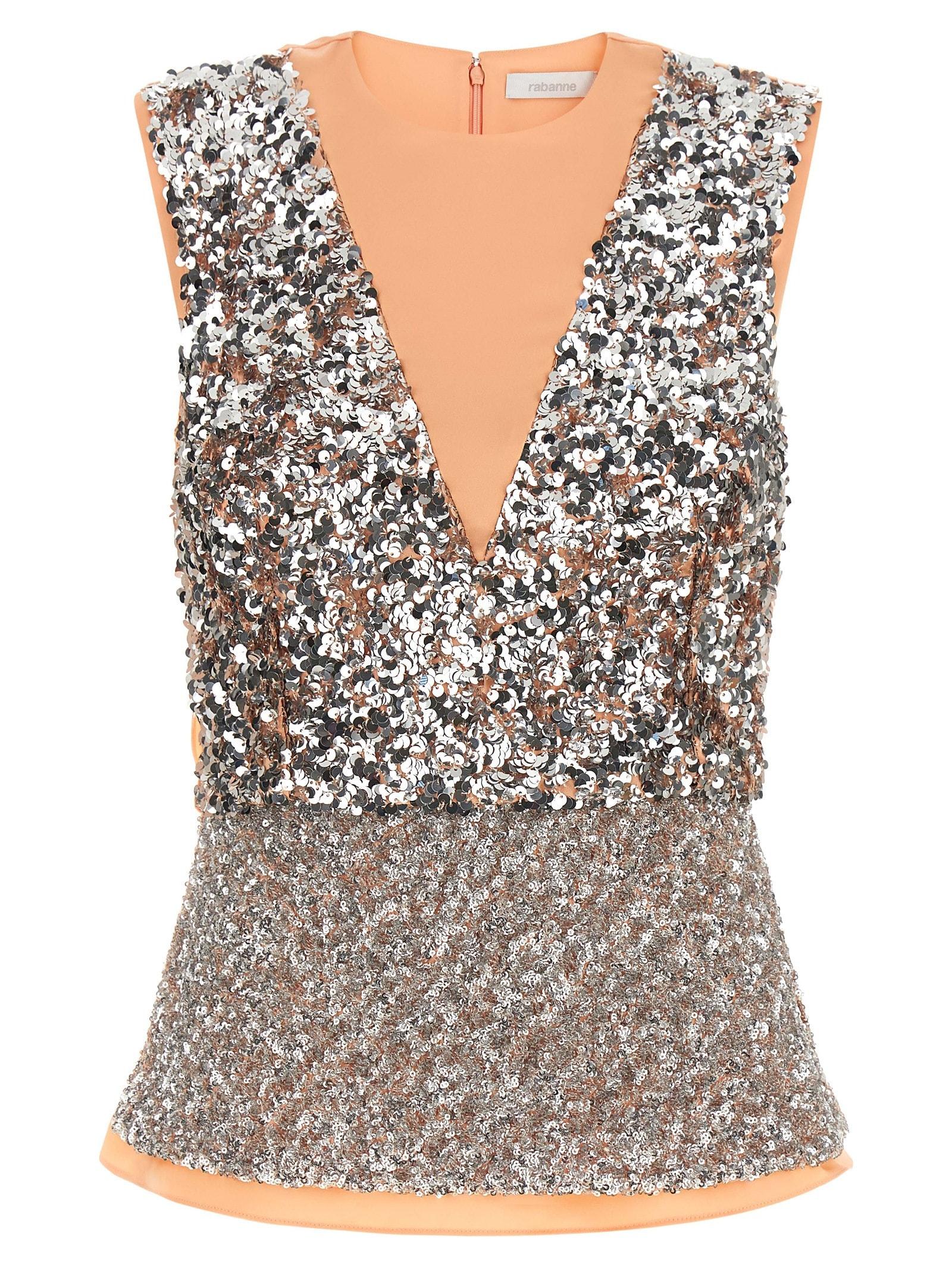 paco rabanne sequin top