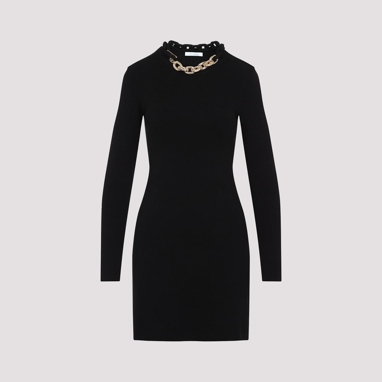 paco rabanne short knitted dress