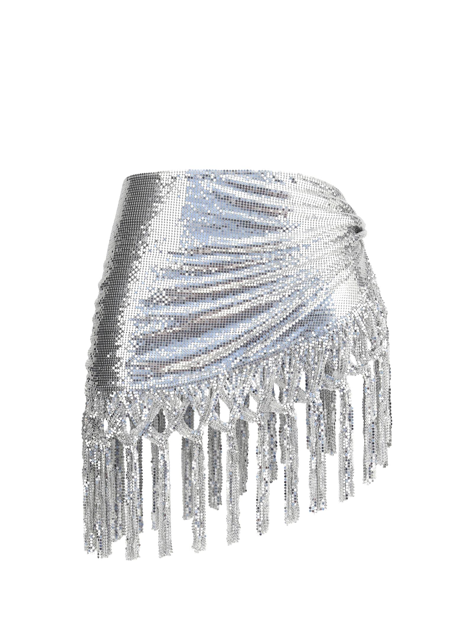 paco rabanne silver belt