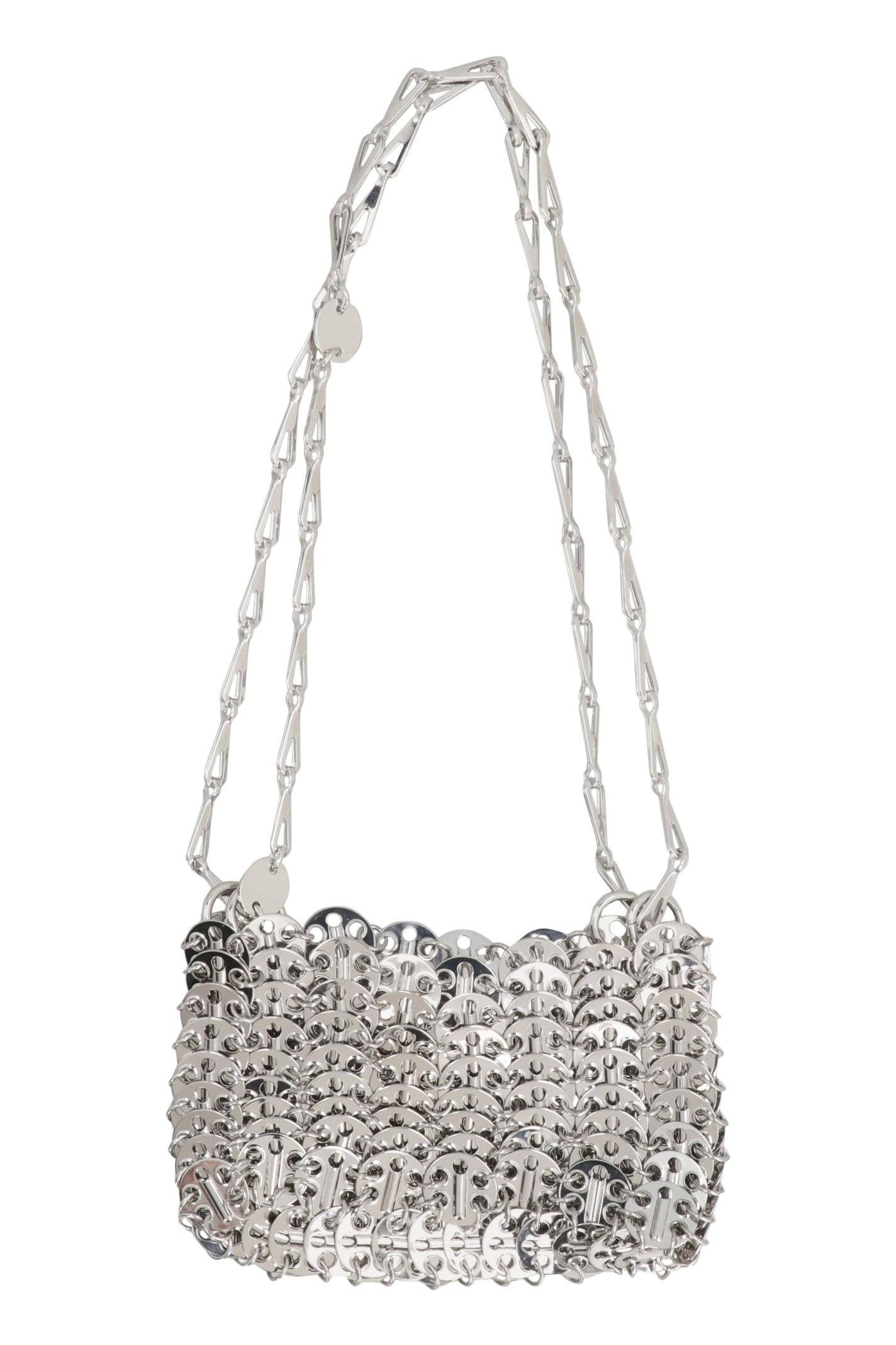 paco rabanne silver iconic 1969 nano bag