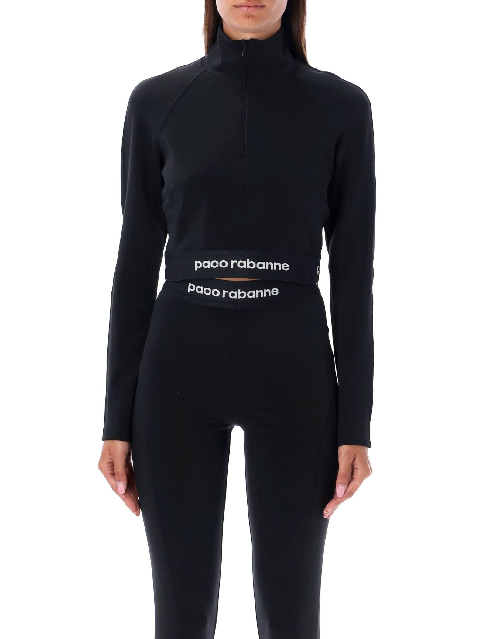 paco rabanne top high-neck