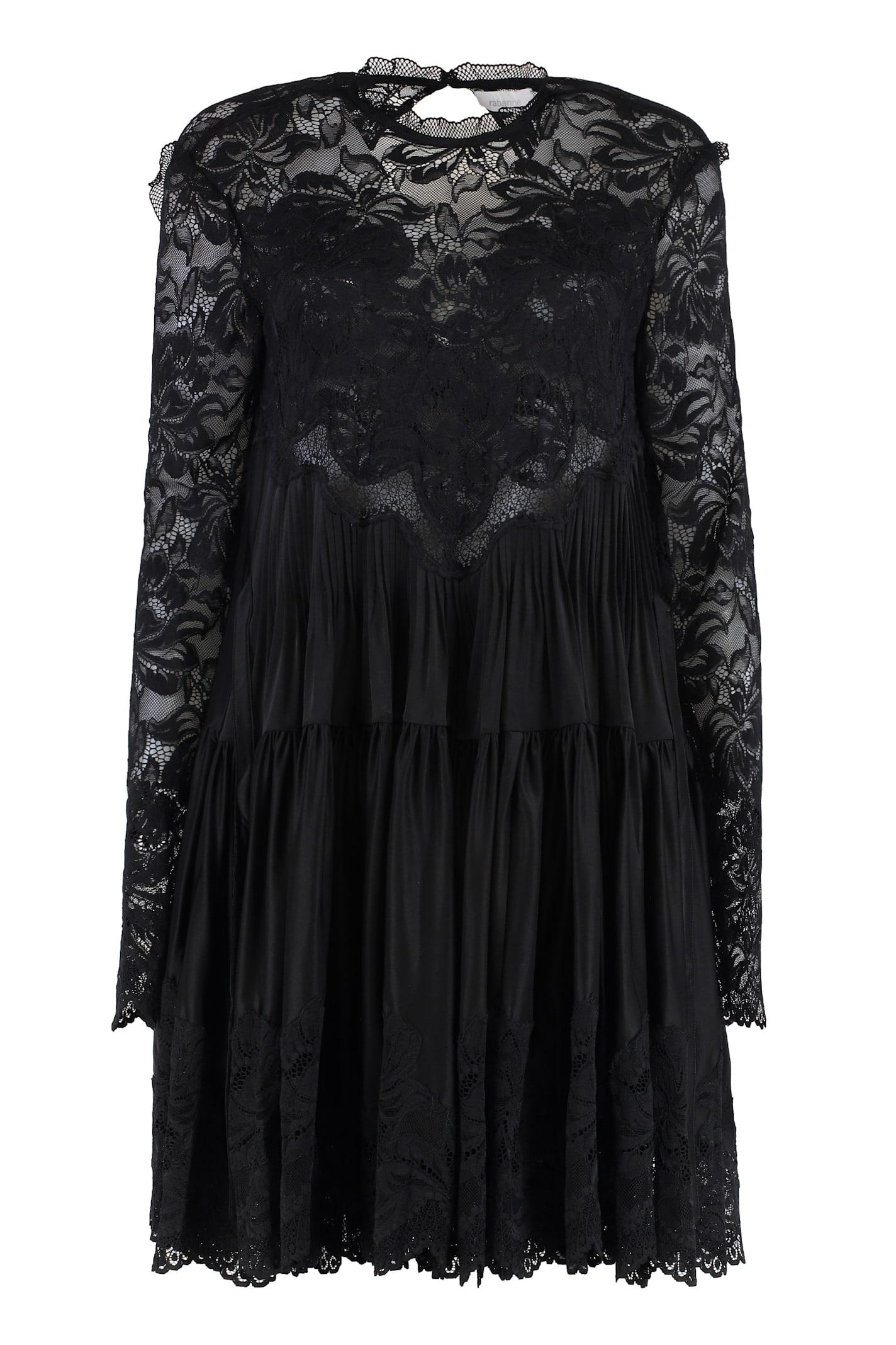 paco rabanne viscose blend dress