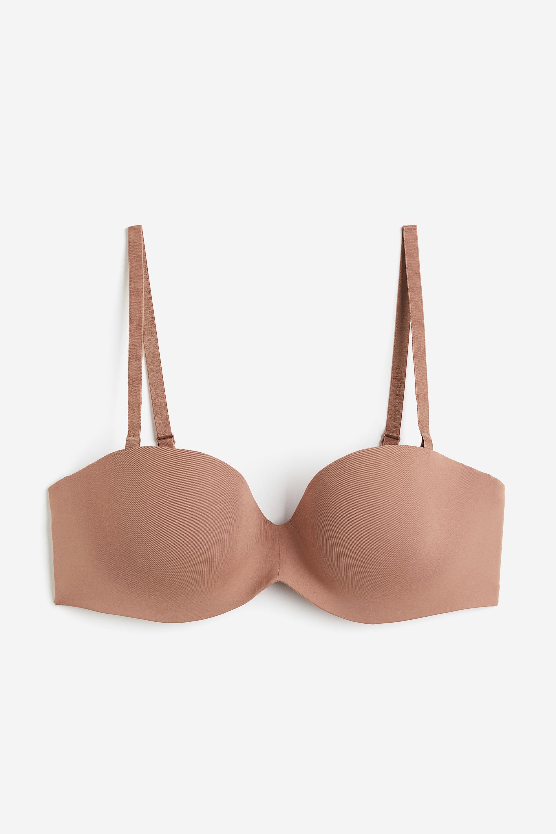 padded microfiber balconette bra