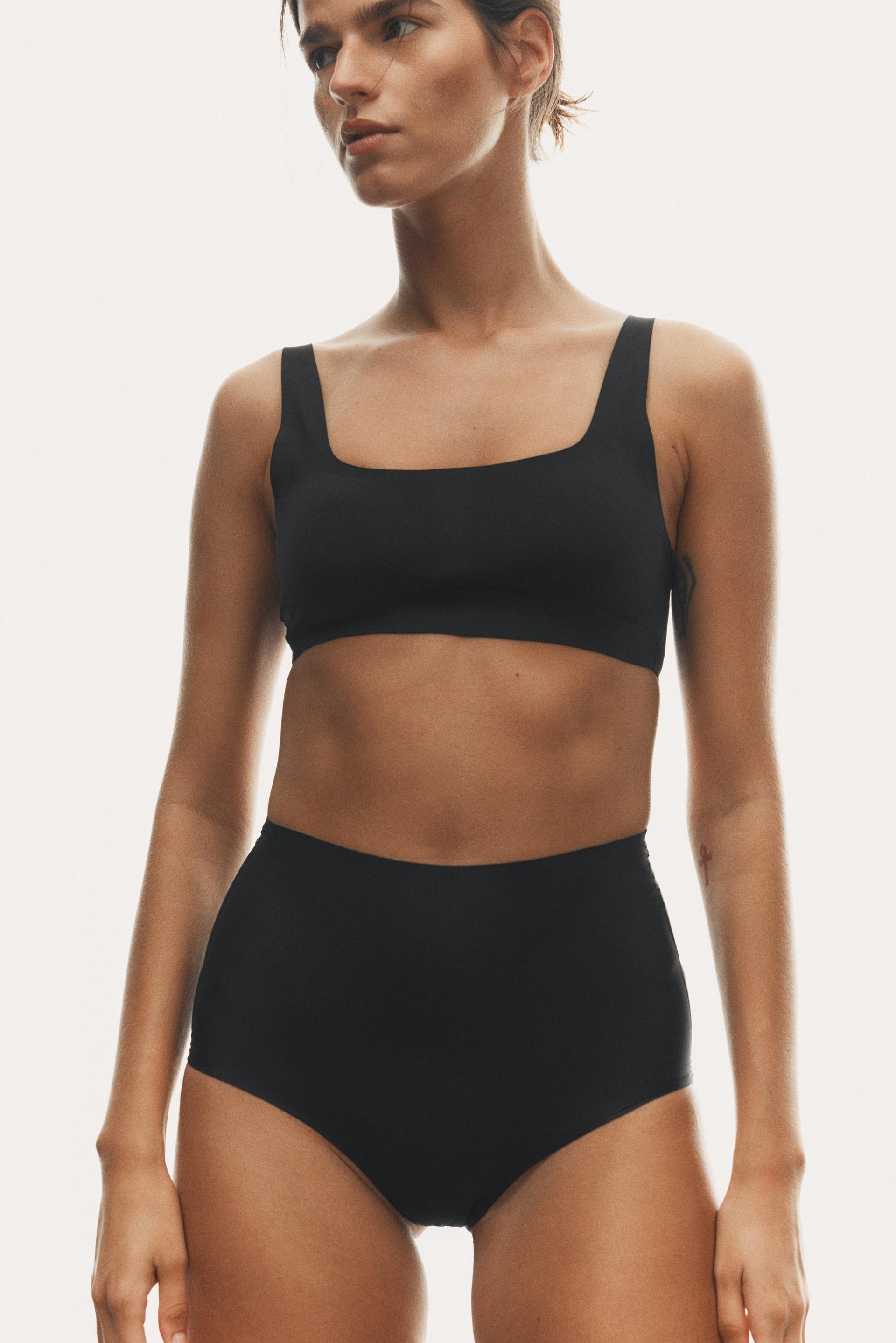 padded soft-cup microfiber bra