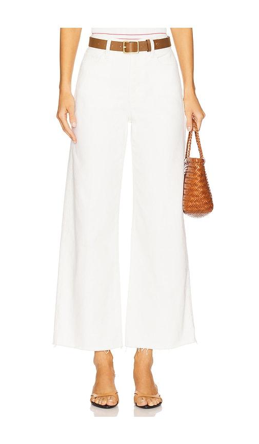 paige anessa petite undone hem jeans in tonal in ivory.