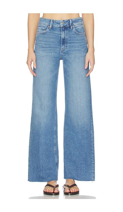 paige anessa undone hem jeans in blue.