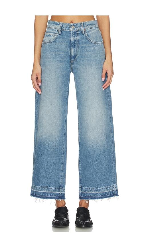 paige arellia ankle undone hem jeans in blue.