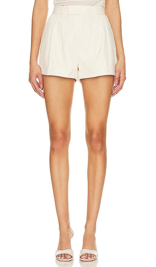 paige bistro short in ivory.