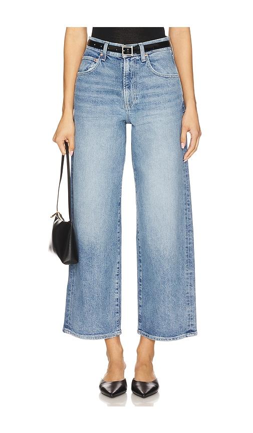 paige cameron ankle jeans in blue.