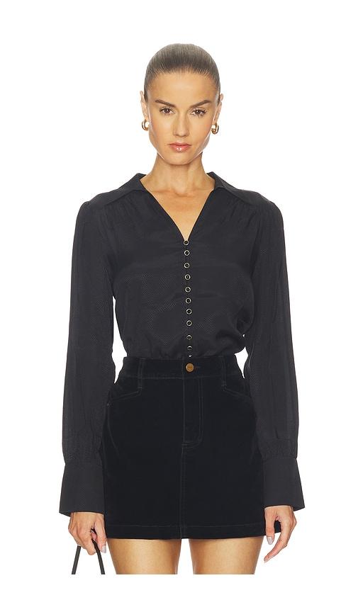 paige camu shirt in black.