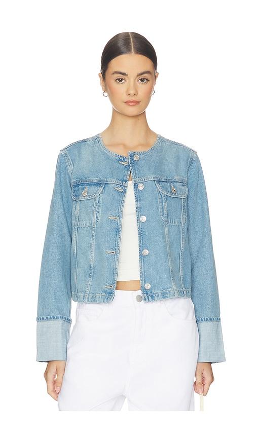 paige dean jacket in blue.