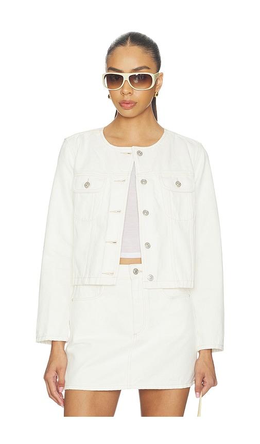 paige dean jacket in ivory.