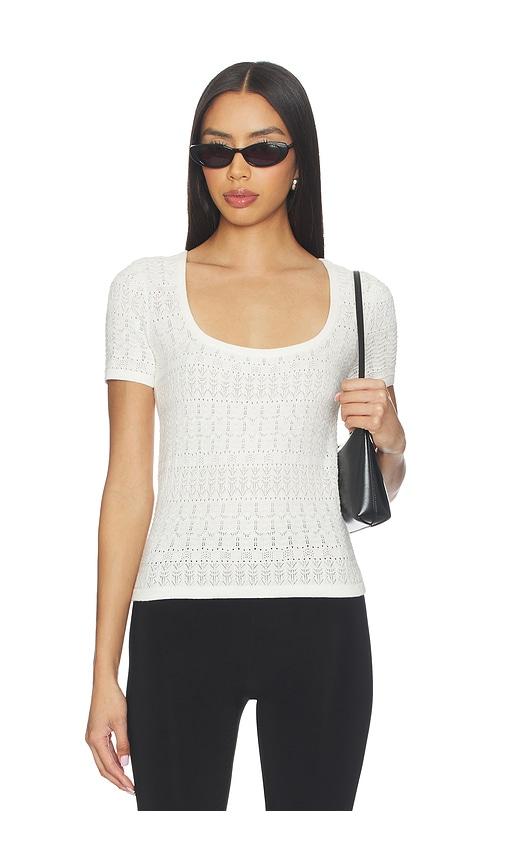 paige etoile top in ivory.