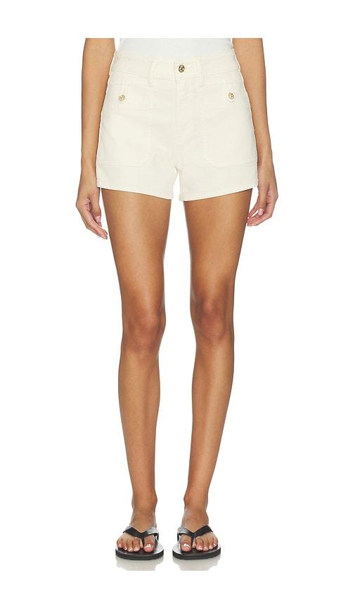 paige fallon short in ivory.