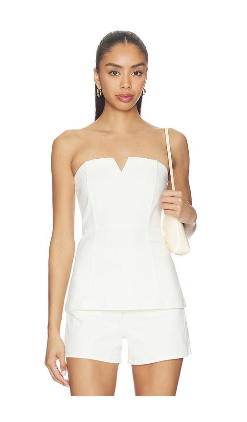 paige fiana top in white.