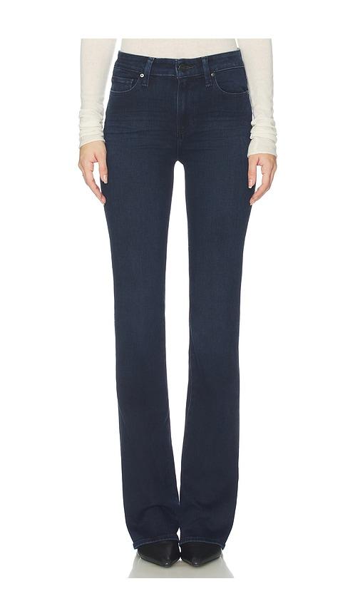 paige high rise laurel canyon jeans in blue.