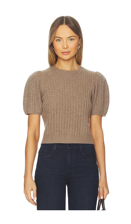 paige lucerne top in taupe.