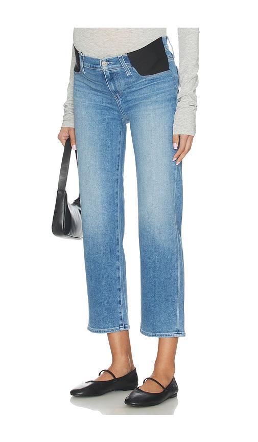paige mason ankle maternity jeans in blue.
