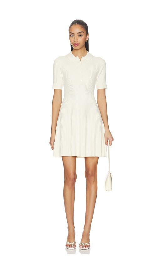 paige olie dress in cream.