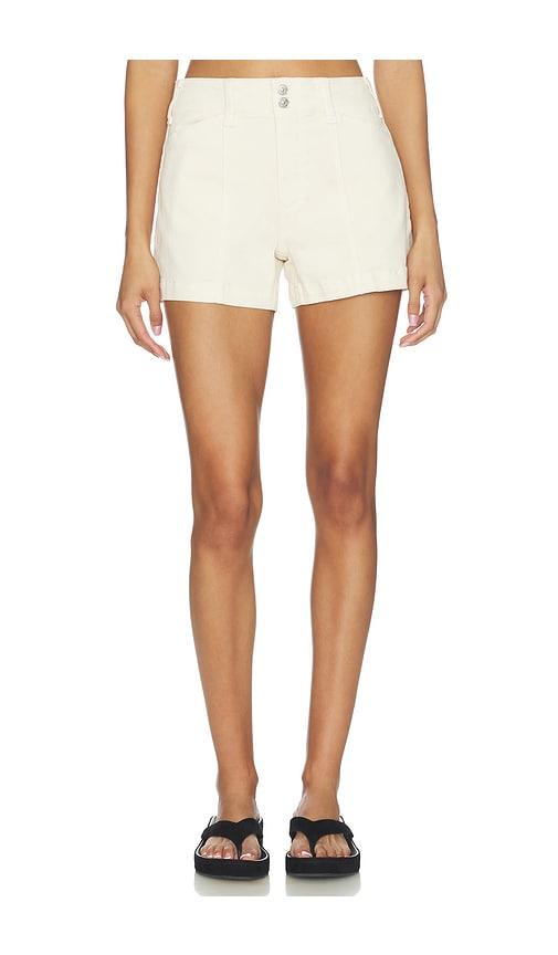 paige olivia short in cream.