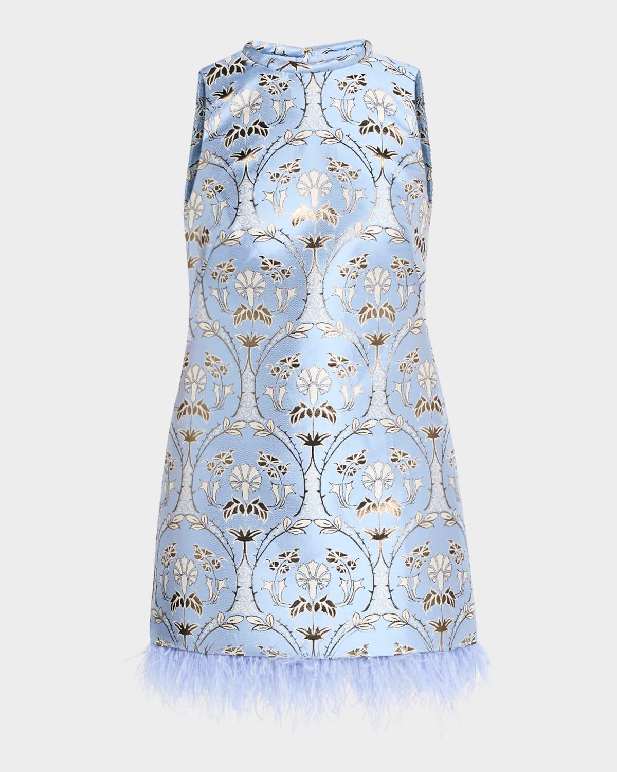 paige printed mini shift dress