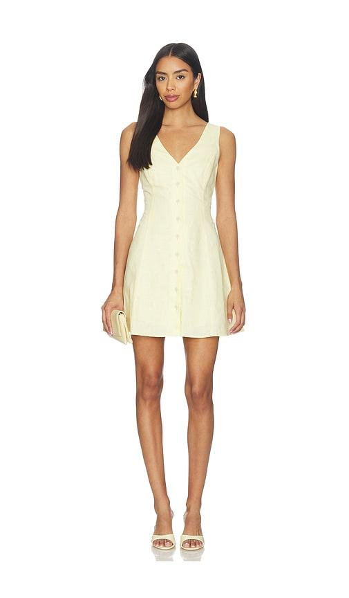 paige raye dress in yellow.