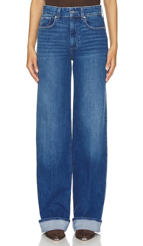 paige sasha wide cuff jeans in denim-medium.