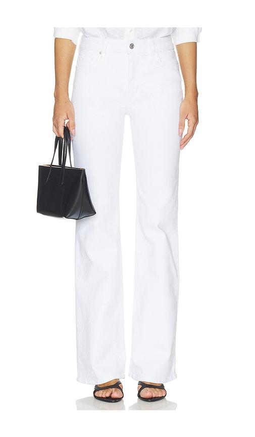 paige sofia flare jeans in white.