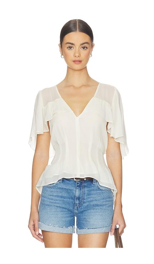 paige willa blouse top in ivory.