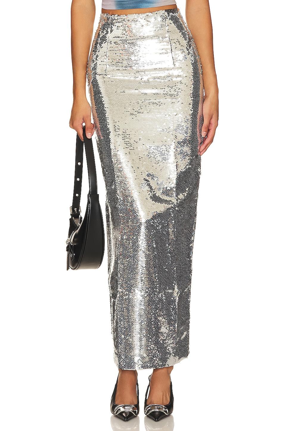 pailette maxi skirt