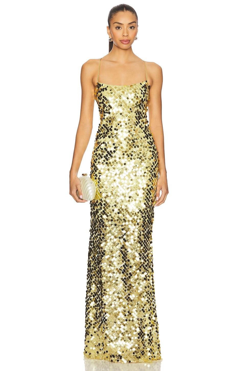 paillette cami gown