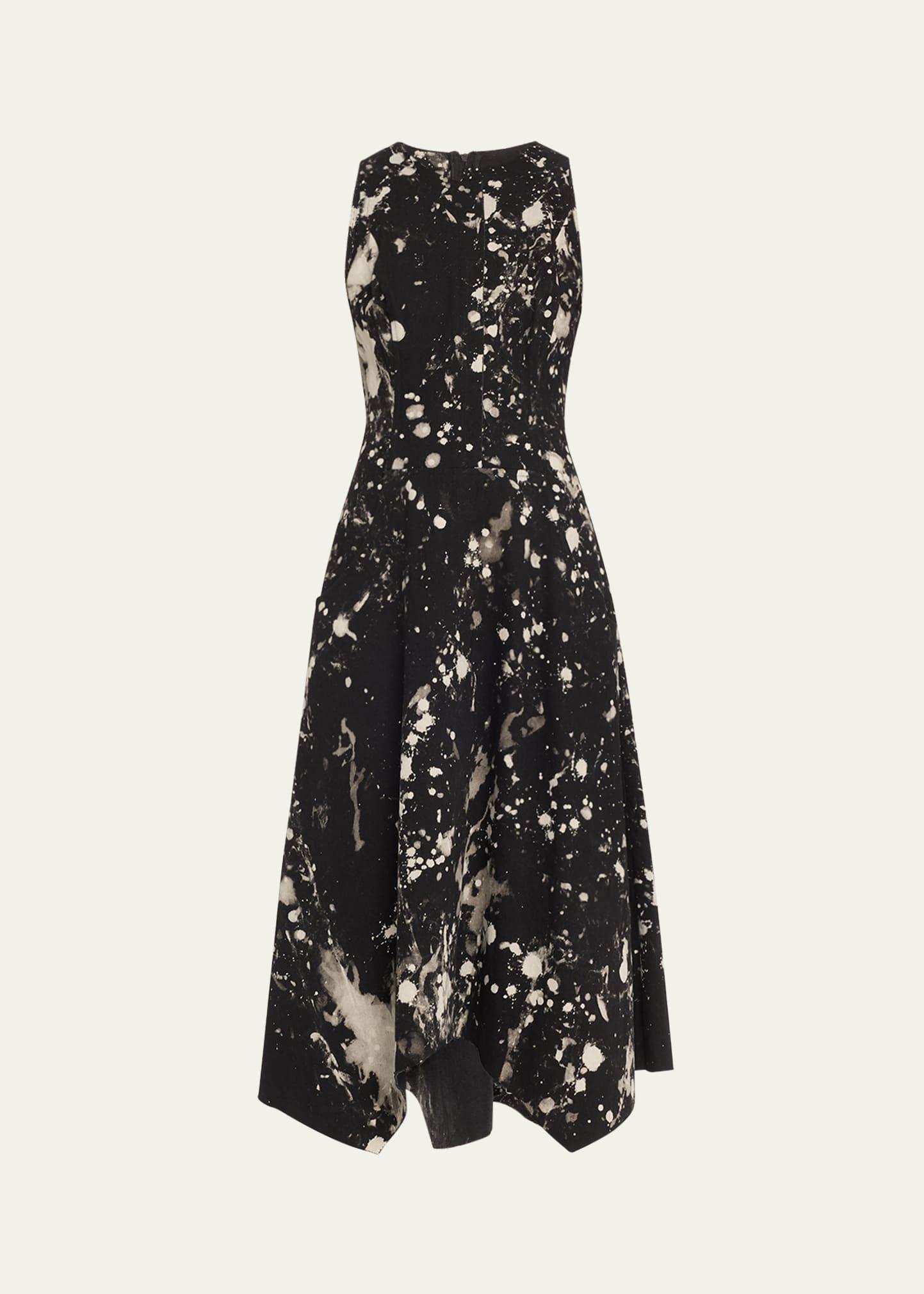 painters twill handkerchief midi dress