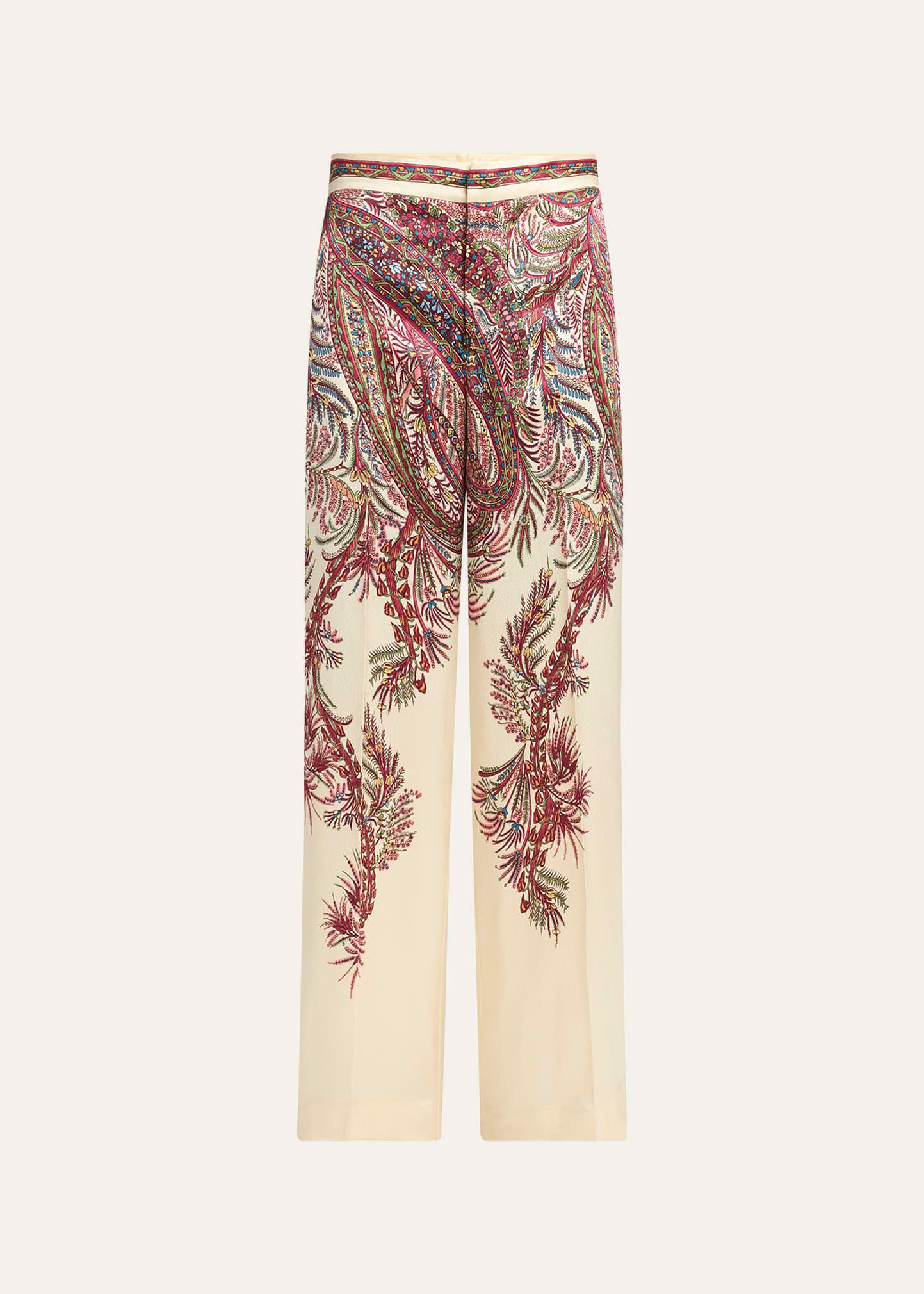 paisley-print pants